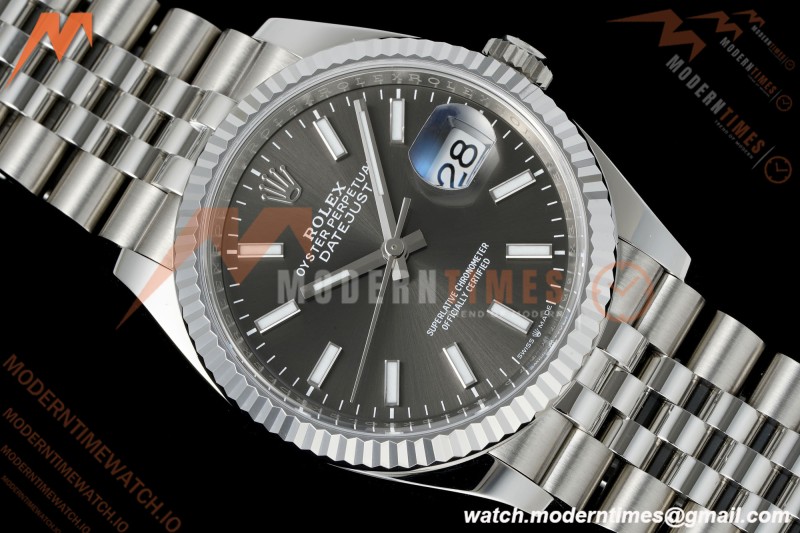 Rolex - Datejust 126234 36mm Jub Flt 904L SS/SS Gry/Stk Clean Plus DD3235