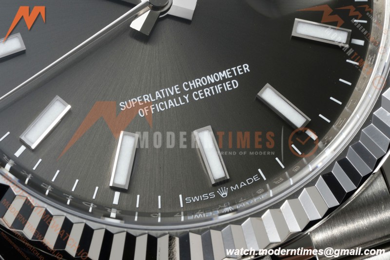 Rolex - Datejust 126234 36mm Jub Flt 904L SS/SS Gry/Stk Clean Plus DD3235