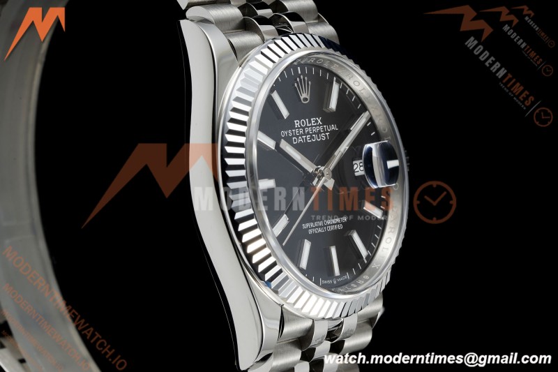 Rolex - Datejust 126234 36mm Jub Flt 904L SS/SS Blk/Stk Clean Plus DD3235