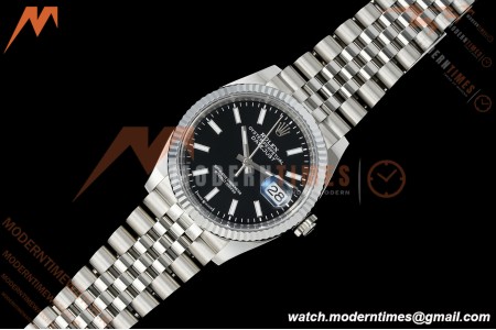 Rolex - Datejust 126234 36mm Jub Flt 904L SS/SS Blk/Stk Clean Plus DD3235