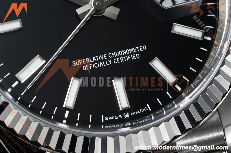 Rolex - Datejust 126234 36mm Jub Flt 904L SS/SS Blk/Stk Clean Plus DD3235