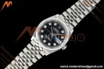 Rolex - Datejust 126234 36mm Jub Flt 904L SS/SS Blk/Dia Clean Plus DD3235 | 롤렉스 데이트저스트 126234 36mm 주빌리 브레이슬릿 플루티드 베젤 904L 스테인리스 스틸 블랙 다이얼 다이아몬드 인덱스 클린 팩토리 DD3235 무브먼트