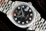 Rolex - Datejust 126234 36mm Jub Flt 904L SS/SS Blk/Dia Clean Plus DD3235 | 롤렉스 데이트저스트 126234 36mm 주빌리 브레이슬릿 플루티드 베젤 904L 스테인리스 스틸 블랙 다이얼 다이아몬드 인덱스 클린 팩토리 DD3235 무브먼트