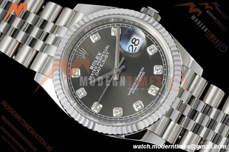Rolex - Datejust 126234 36mm Jub Flt 904L SS/SS Gry/Dia Clean Plus DD3235