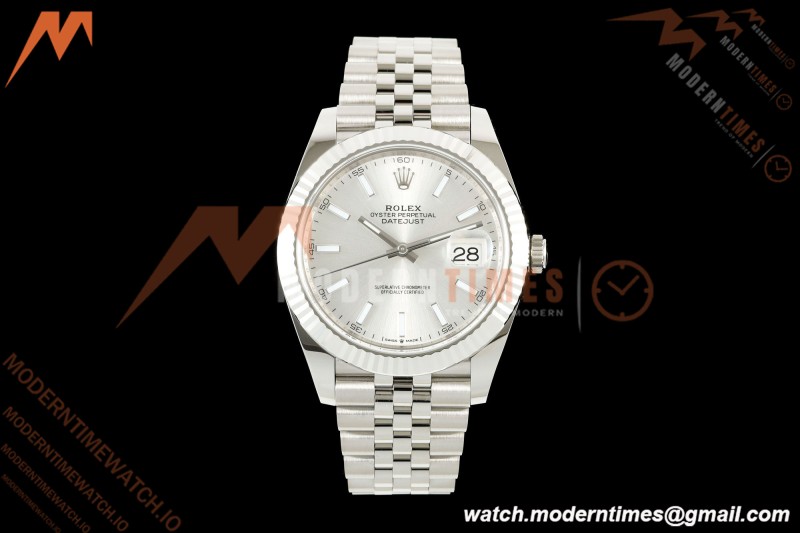 Rolex - Datejust 126334 41mm Jub Flt 904L SS/SS Silv/Stk ARF DD3235