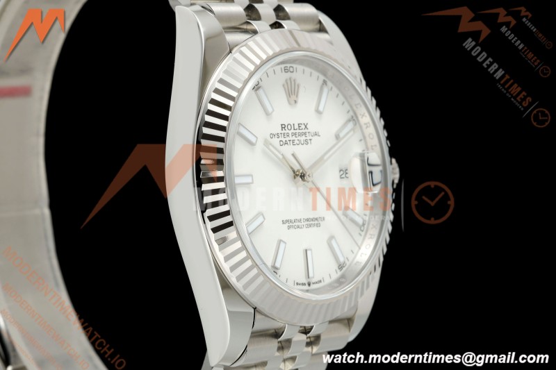Rolex - Datejust 126334 41mm Jub Flt 904L SS/SS Wht/Stk ARF DD3235