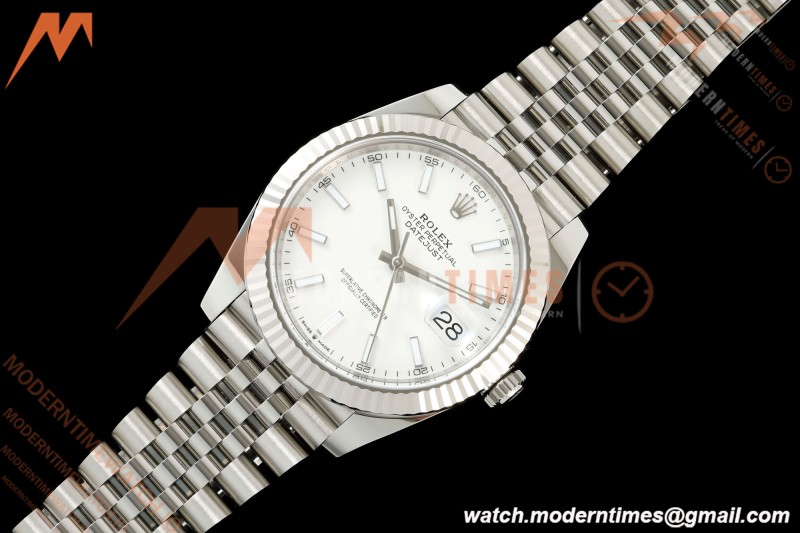 Rolex - Datejust 126334 41mm Jub Flt 904L SS/SS Wht/Stk ARF DD3235