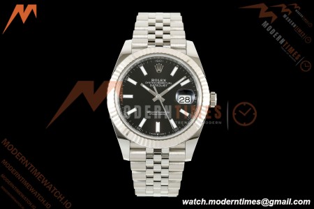 Rolex - Datejust 126334 41mm Jub Flt 904L SS/SS Blk/Stk ARF DD3235