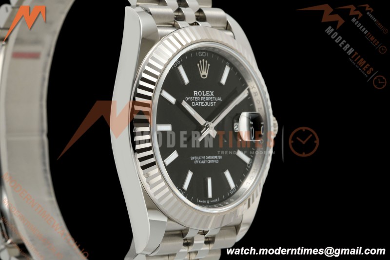 Rolex - Datejust 126334 41mm Jub Flt 904L SS/SS Blk/Stk ARF DD3235