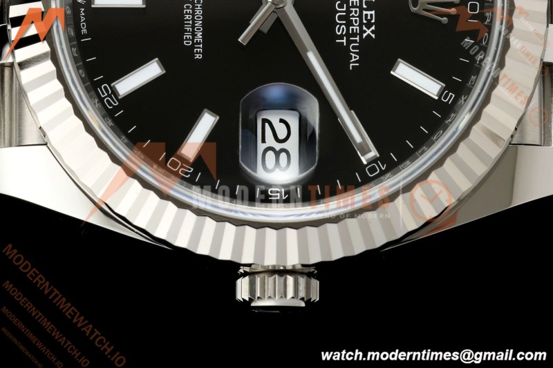 Rolex - Datejust 126334 41mm Jub Flt 904L SS/SS Blk/Stk ARF DD3235