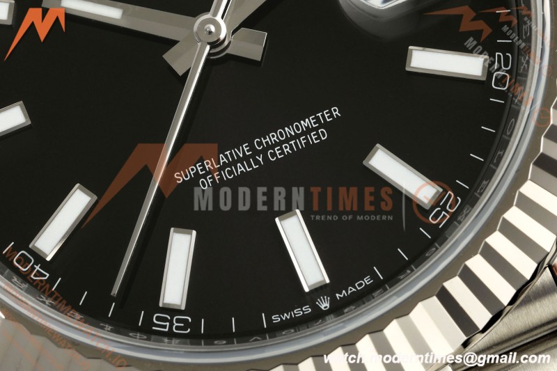 Rolex - Datejust 126334 41mm Jub Flt 904L SS/SS Blk/Stk ARF DD3235
