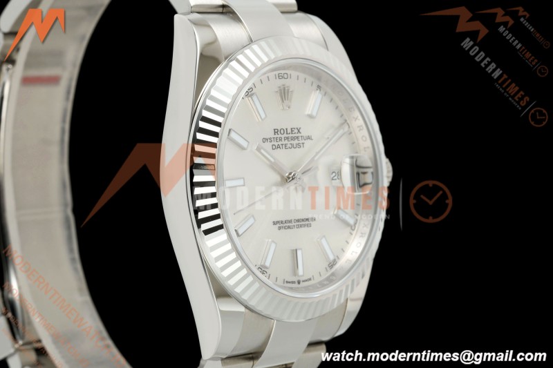 Rolex - Datejust 126334 41mm Oys Flt 904L SS/SS Silv/Stk ARF DD3235