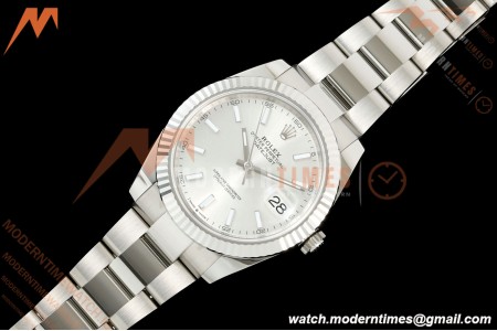 Rolex - Datejust 126334 41mm Oys Flt 904L SS/SS Silv/Stk ARF DD3235 | 롤렉스 - 데이트저스트 126334 41mm 오이스터 플랫 904L 스테인리스 스틸/스테인리스 스틸 실버/스틱 다이얼 ARF DD3235 무브먼트