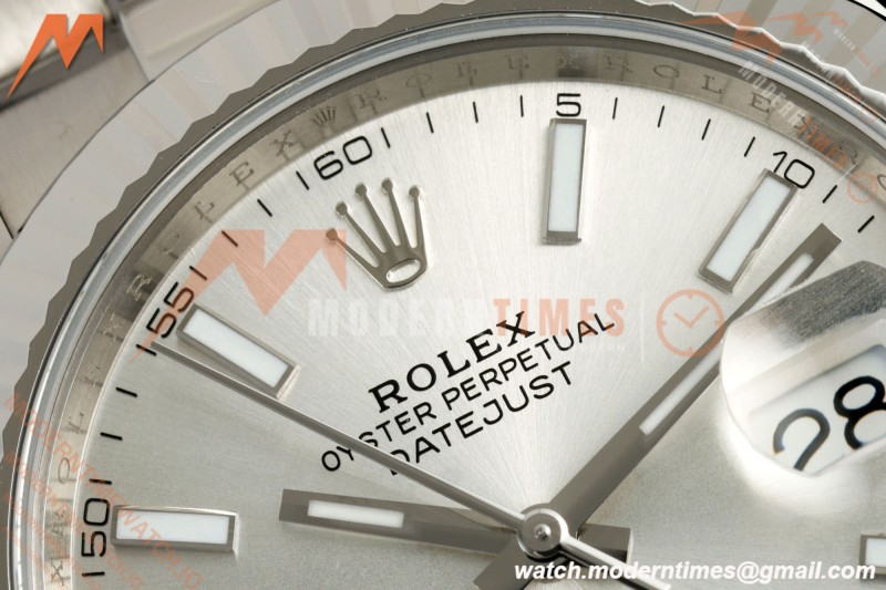 Rolex - Datejust 126334 41mm Oys Flt 904L SS/SS Silv/Stk ARF DD3235