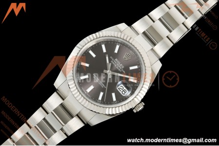 Rolex - Datejust 126334 41mm Oys Flt 904L SS/SS Gray/Stk ARF DD3235 | 롤렉스 데이저스트 126334, 41mm, 오이스터 브레이슬릿, 플루티드 베젤, 904L 스테인리스 스틸 케이스/브레이슬릿, 그레이 다이얼, 스틱 인덱스, ARF, DD3235 무브먼트