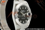 Rolex - Datejust 126334 41mm Oys Flt 904L SS/SS Blk/Dia ARF DD3235 | 롤렉스 데이저스트 126334, 41mm, 오이스터 브레이슬릿, 플루티드 베젤, 904L 스테인리스 스틸 케이스/브레이슬릿, 블랙 다이얼, 다이아몬드 인덱스, ARF, DD3235 무브먼트