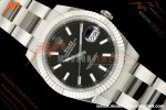 Rolex - Datejust 126334 41mm Oys Flt 904L SS/SS Blk/Stk ARF DD3235 | 롤렉스 데이저스트 126334, 41mm, 오이스터 브레이슬릿, 플루티드 베젤, 904L 스테인리스 스틸 케이스/브레이슬릿, 블랙 다이얼, 스틱 인덱스, ARF, DD3235 무브먼트