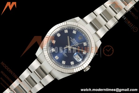 Rolex - Datejust 126334 41mm Oys Flt 904L SS/SS Blu/Dia ARF DD3235