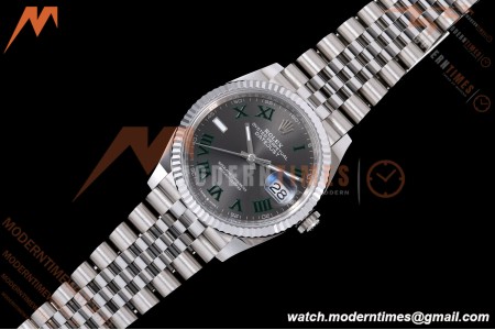 Rolex - Datejust 126234 36mm Wimbledon Jub Flt 904L SS/SS Grey/Rmn VF DD3235