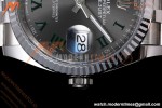 Rolex - Datejust 126234 36mm Wimbledon Jub Flt 904L SS/SS Grey/Rmn VSF VS3235 | 롤렉스 데이트저스트 36 Ref.126234 “윔블던” 36mm, 쥬빌리 브레이슬릿, 플루티드 베젤, 904L 스테인리스 스틸, 그레이 다이얼 로마 숫자 인덱스, VF, DD3235 무브먼트