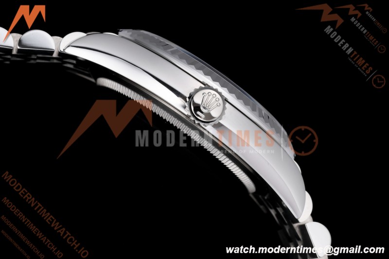 Rolex - Datejust 126234 36mm Wimbledon Jub Flt 904L SS/SS Grey/Rmn VSF VS3235 | 롤렉스 데이트저스트 36 Ref.126234 “윔블던” 36mm, 쥬빌리 브레이슬릿, 플루티드 베젤, 904L 스테인리스 스틸, 그레이 다이얼 로마 숫자 인덱스, VF, DD3235 무브먼트