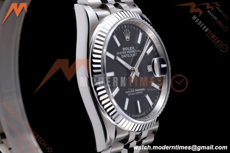 Rolex - Datejust 126234 36mm Jub Flt 904L SS/SS Blk/Stk VF DD3235