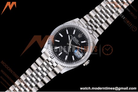 Rolex - Datejust 126234 36mm Jub Flt 904L SS/SS Blk/Stk VF DD3235