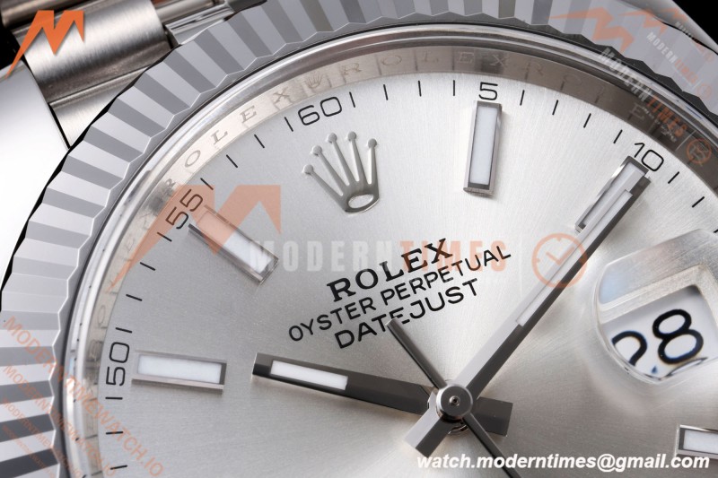 Rolex - Datejust 126334 41mm Jub Flt 904L SS/SS Silv/Stk VF DD3235