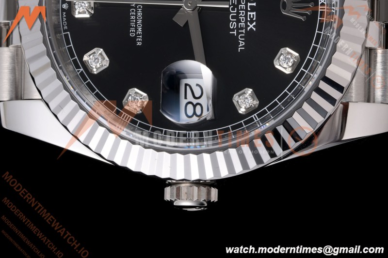 Rolex - Datejust 126334 41mm Jub Flt 904L SS/SS Blk/Dia VF DD3235