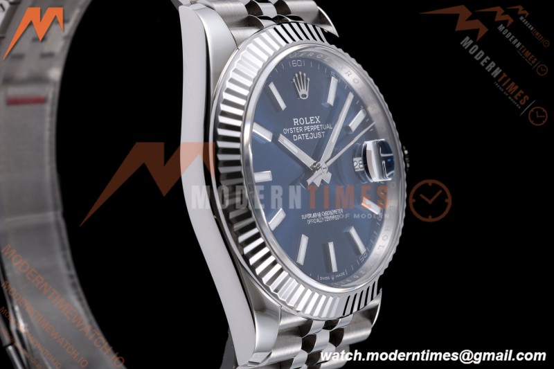 Rolex - Datejust 126334 41mm Jub Flt 904L SS/SS Blue/Stk VF DD3235