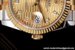 Rolex - Datejust 126233 36mm Jub Flt 904L YG/SS G-Wave/Dia QF SH3235