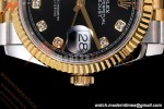 Rolex - Datejust 126233 36mm Jub Flt 904L YG/SS Blk/Dia QF SH3235