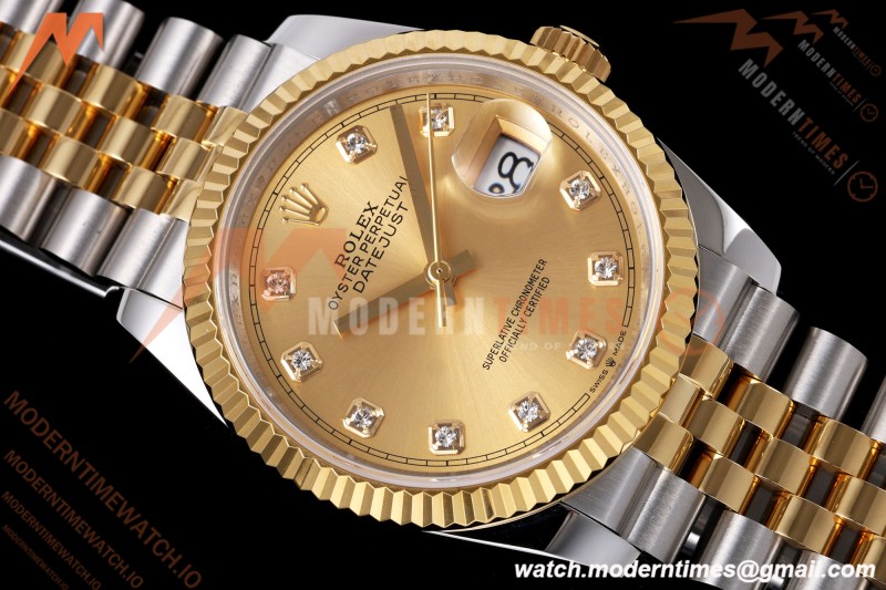 Rolex - Datejust 126233 36mm Jub Flt 904L YG/SS Gold/Dia QF SH3235 | 롤렉스 - 데이저스트 126233 36mm 주빌리 플랫 904L YG/SS 골드/다이아 QF SH3235