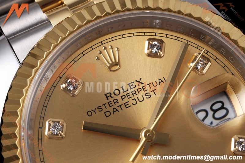 Rolex - Datejust 126233 36mm Jub Flt 904L YG/SS Gold/Dia QF SH3235 | 롤렉스 - 데이저스트 126233 36mm 주빌리 플랫 904L YG/SS 골드/다이아 QF SH3235
