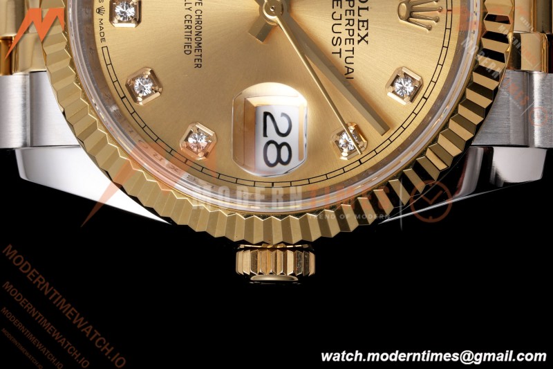 Rolex - Datejust 126233 36mm Jub Flt 904L YG/SS Gold/Dia QF SH3235 | 롤렉스 - 데이저스트 126233 36mm 주빌리 플랫 904L YG/SS 골드/다이아 QF SH3235