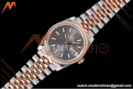 Rolex - Datejust 126231 36mm Jub Flt 904L RG/SS Grey/Stk QF SH3235