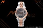 Rolex - Datejust 126231 36mm Jub Flt 904L RG/SS Grey Wimbledon/Roman QF SH3235 | 롤렉스 - 데이저스트 126231 36mm 주빌리 플라이트 904L RG/SS 그레이 윔블던/로마 숫자 QF SH3235