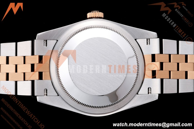 Rolex - Datejust 126231 36mm Jub Flt 904L RG/SS Grey Wimbledon/Roman QF SH3235 | 롤렉스 - 데이저스트 126231 36mm 주빌리 플라이트 904L RG/SS 그레이 윔블던/로마 숫자 QF SH3235