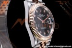 Rolex - Datejust 126231 36mm Jub Flt 904L RG/SS Blk/Dia QF SH3235