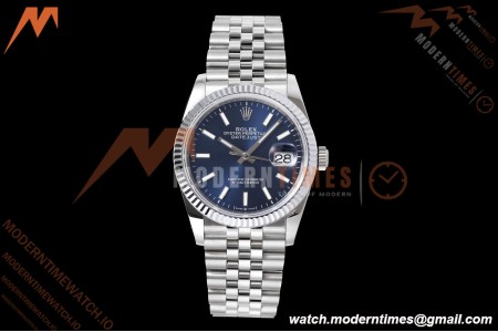 Rolex - Datejust 126234 36mm Jub Flt 904L SS/SS Blu/Stk QF SH3235