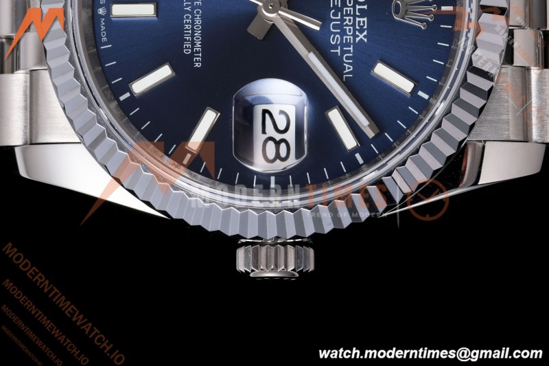 Rolex - Datejust 126234 36mm Jub Flt 904L SS/SS Blu/Stk QF SH3235