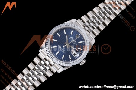 Rolex - Datejust 126234 36mm Jub Flt 904L SS/SS F-Blu/Stk QF SH3235