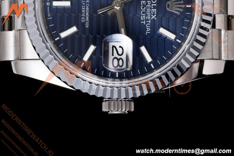 Rolex - Datejust 126234 36mm Jub Flt 904L SS/SS F-Blu/Stk QF SH3235