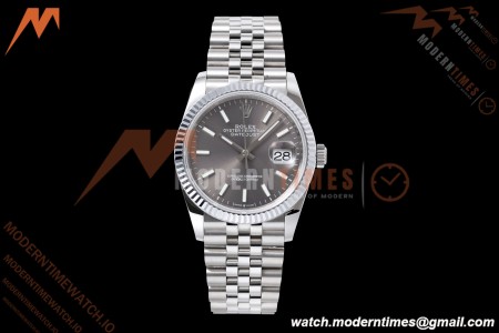 Rolex - Datejust 126234 36mm Jub Flt 904L SS/SS Grey/Stk QF SH3235