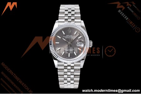 Rolex - Datejust 126234 36mm Jub Flt 904L SS/SS Grey/Stk QF SH3235