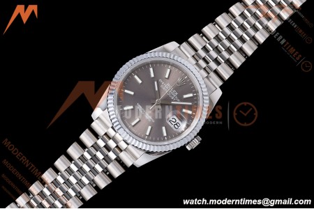 Rolex - Datejust 126234 36mm Jub Flt 904L SS/SS Grey/Stk QF SH3235