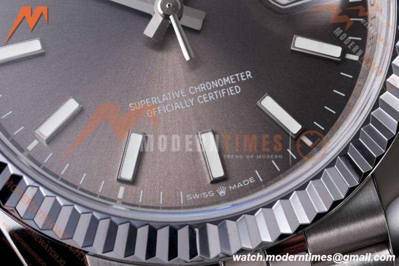 Rolex - Datejust 126234 36mm Jub Flt 904L SS/SS Grey/Stk QF SH3235