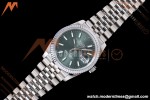 Rolex - Datejust 126234 36mm Jub Flt 904L SS/SS Green/Stk QF SH3235 | 롤렉스 - 데이저스트 126234 36mm 주빌리 플라이트 904L SS/SS 그린/스트라이프 QF SH3235