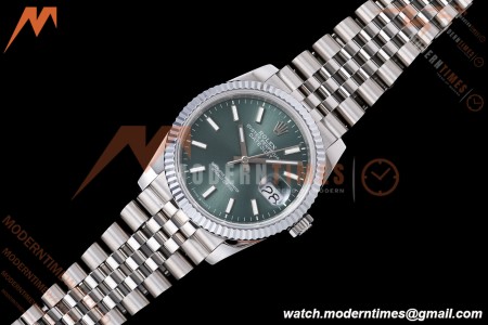 Rolex - Datejust 126234 36mm Jub Flt 904L SS/SS Green/Stk QF SH3235