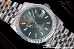 Rolex - Datejust 126234 36mm Jub Flt 904L SS/SS Green/Stk QF SH3235 | 롤렉스 - 데이저스트 126234 36mm 주빌리 플라이트 904L SS/SS 그린/스트라이프 QF SH3235